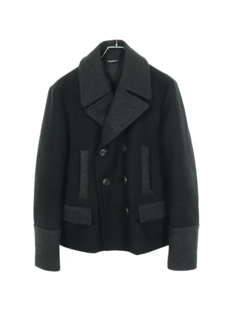 Dolce & Gabbana Pre-Owned 2010s color-block pea coat Black 1065665