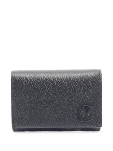 Christian Louboutin Pre-Owned Mooncrest trifold wallet Black 1101996