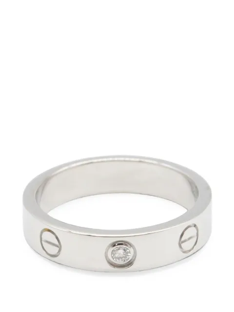 Cartier 2010s Love diamond ring Silver 1101403PGP267