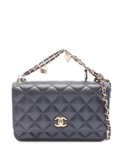CHANEL Pre-Owned Matelassé leather chain shoulder bag Black 1103618X10PX18G