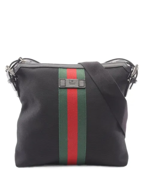 Gucci Pre-Owned 2010s Web Sherry messenger bag Black 1103009