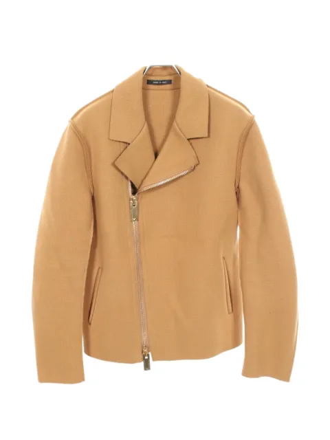 Emporio Armani Pre-Owned 2010s cut-off zip-up jacket Brown 1065618