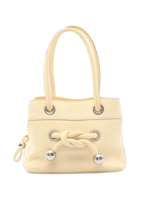 Chloé Pre-Owned 2000s knot-detail shoulder bag Neutrals 1100077