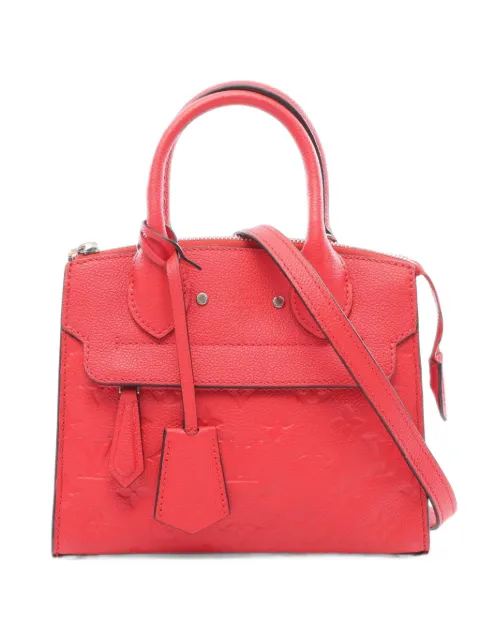 Louis Vuitton Pre-Owned 2016 mini Pont Neuf Monogram Empreinte handbag Pink 1103188SP0176