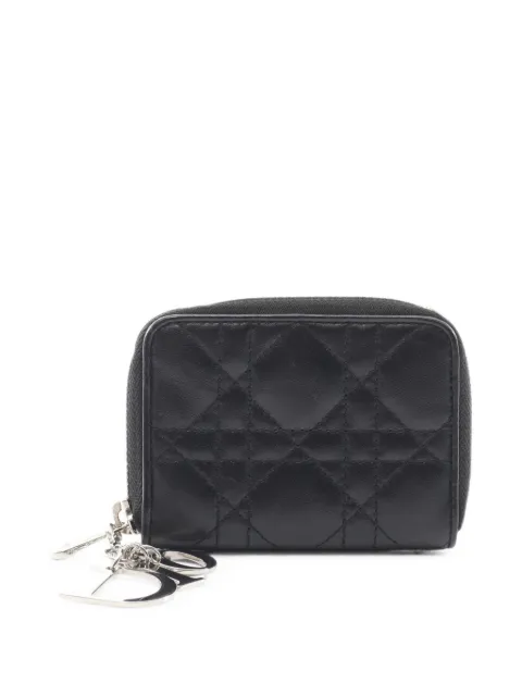 Christian Dior Pre-Owned 2010s Cannage Lady Dior wallet Black 1103305