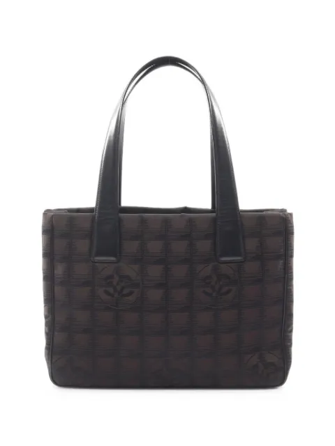 CHANEL Pre-Owned 2004-2005 PM New Travel Line tote bag Brown 11033119718958