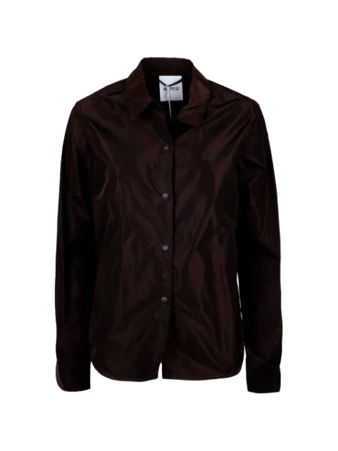 ASPESI long-sleeve press-stud shirt Brown N553P00801331