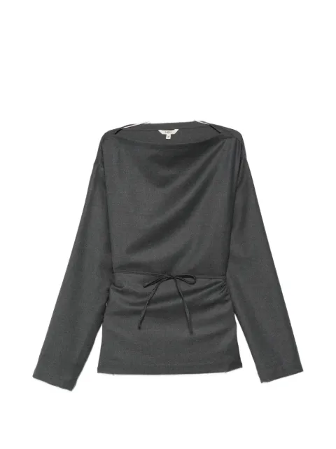 Barena belted boat-neck top Grey TOP58020482540