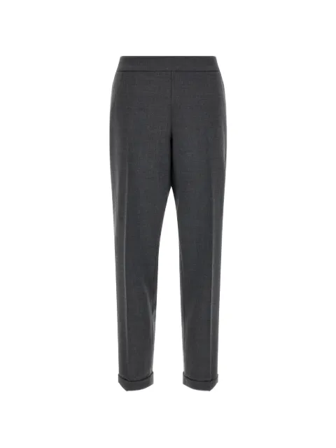 Alberto Biani turn-up-hem cropped trousers Grey FP001T5094670