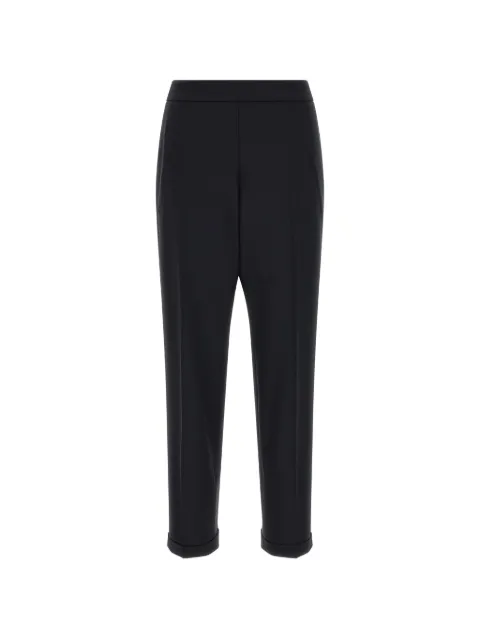 Alberto Biani elasticated turn-up trousers Black FP001T5088790