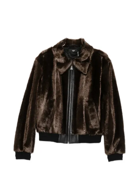 AMIRI faux-fur panelled jacket Brown AM426JA043