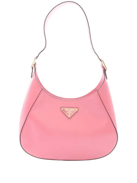 Prada Pre-Owned 2013-2026 Brushed Leather Cleo Bag shoulder bag Pink 1ZOTQY07Z0J7JTPD
