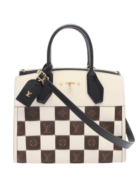 Louis Vuitton Pre-Owned 2019 Damier Tressage City Steamer MM satchel White 6XJ3SPBJDZH7K7V8