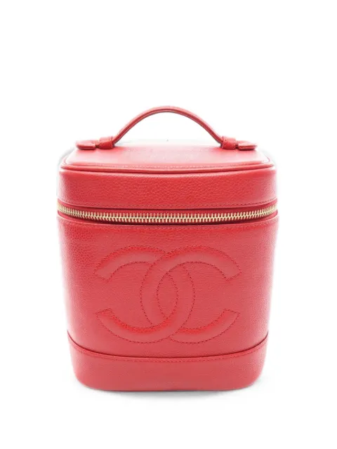 CHANEL Pre-Owned 1994-1996 CC vanity bag Red 11018373812081