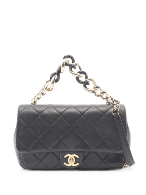 CHANEL Pre-Owned 2021 Matelassé chain shoulder bag Black 1102427CU9JU0N7