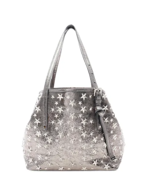 Jimmy Choo Pre-Owned 2000s Sasha star-studded tote bag Silver 1101800