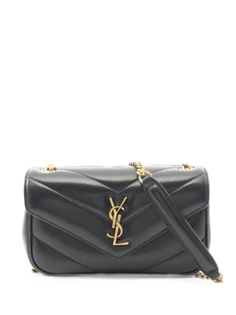 Saint Laurent Pre-Owned Lulu Toy chain shoulder bag Black 1102026