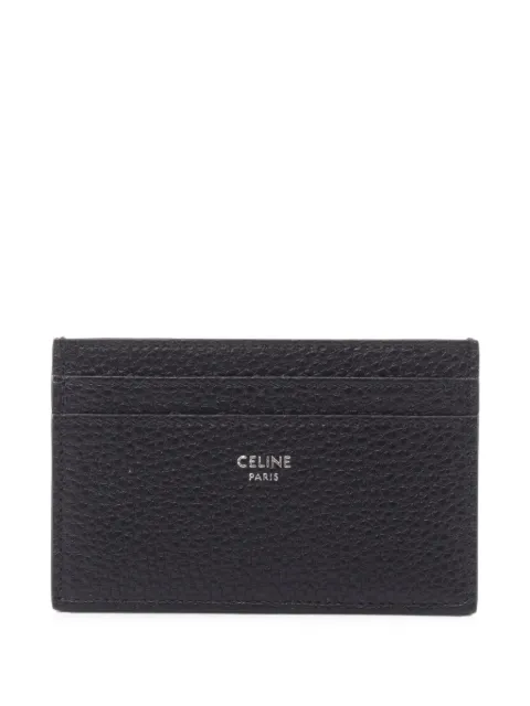 Celine Pre-Owned 2020s medium leather card holder Black 1101744