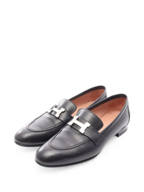 Hermès Pre-Owned 2010s Paris loafers Black 1099504