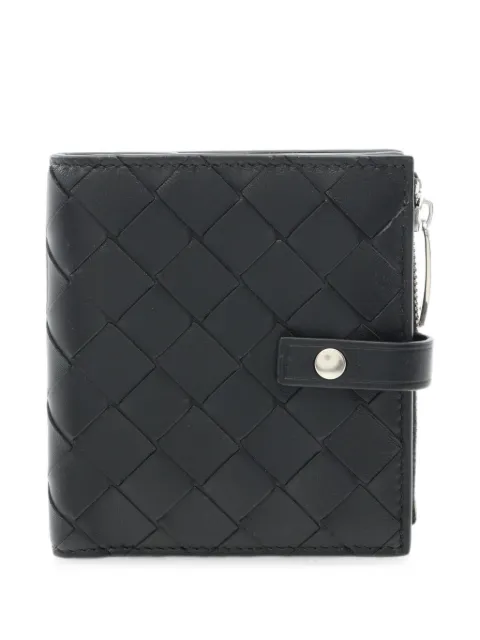 Bottega Veneta Pre-Owned Intrecciato bi-fold wallet Black 1102121