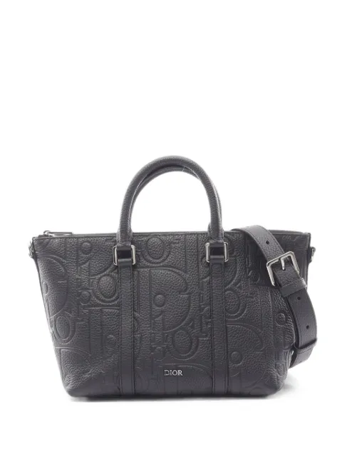 Christian Dior Pre-Owned 2010s 25 Dior Gravity Weekender tote bag Black 1101905