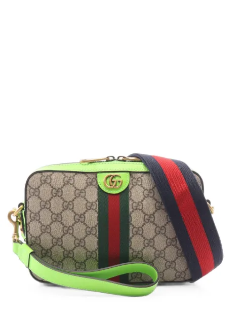Gucci Pre-Owned 2010s GG Supreme Web shoulder bag Neutrals 1098622