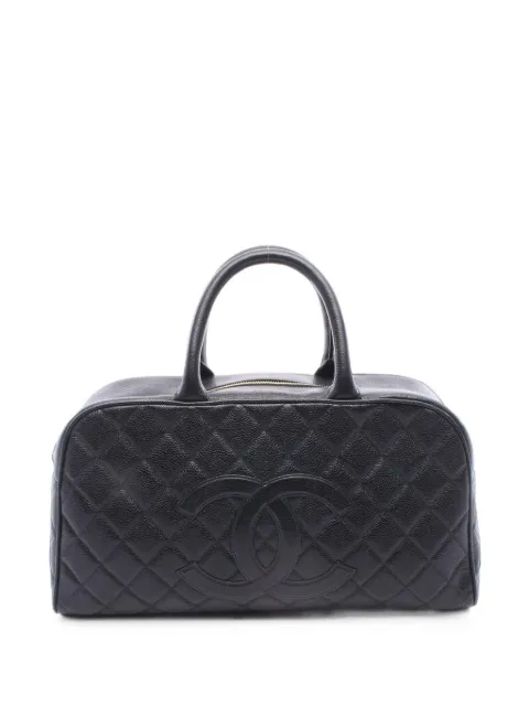 CHANEL Pre-Owned 2003-2004 Matelassé CC East-West bag Black 11025938162393