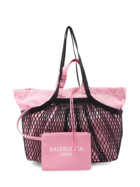 Balenciaga Pre-Owned 24 7 mesh tote bag Pink 1101910