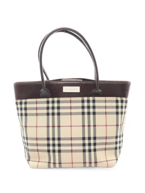 Burberry Pre-Owned 2000s Nova Check tote bag Neutrals 1102103