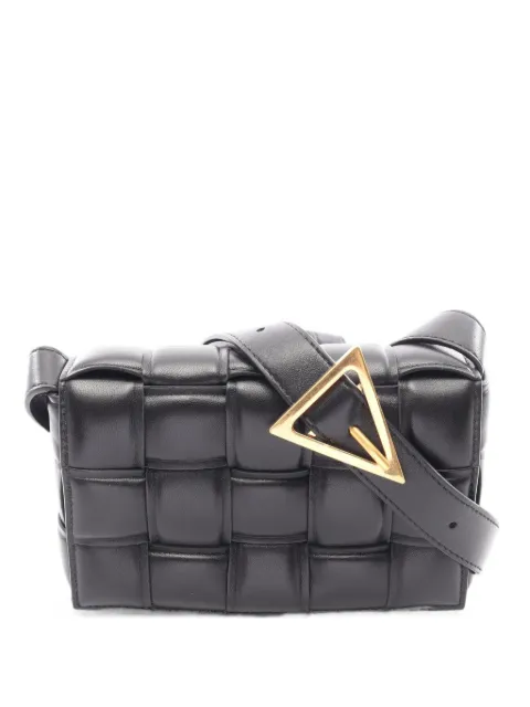 Bottega Veneta Pre-Owned 2020s small Padded Cassette cross body bag Black 1101814