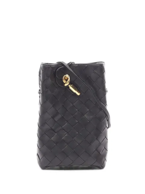 Bottega Veneta Pre-Owned 2020s Andiamo Intrecciato cross body bag Black 1103728