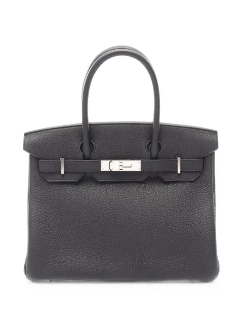 Hermès Pre-Owned 2025 30 Birkin handbag Black 1103294K