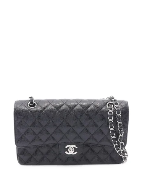 CHANEL Pre-Owned 2018 Double Flap matelassé leather shoulder bag Black 110299325808070