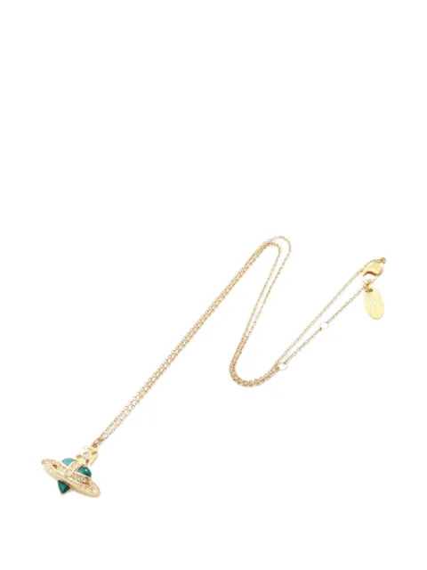 Vivienne Westwood Pre-Owned 2020s Orb heart necklace Gold 1103266