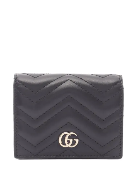 Gucci Pre-Owned GG Marmont bi-fold wallet Black 1101747