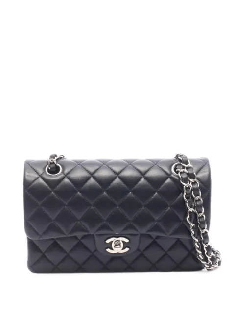CHANEL Pre-Owned 2020-2021 Matelassé double flap shoulder bag Black 110323730724371