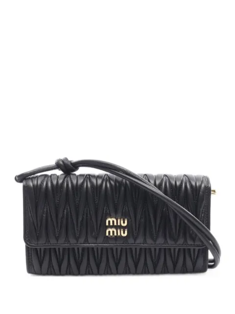 Miu Miu Pre-Owned Matelassé 2-way shoulder bag Black 1102188