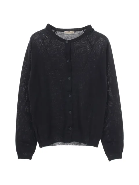 Bottega Veneta Pre-Owned 2010s button-up cardigan Blue 1082367