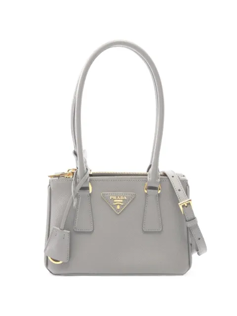 Prada Pre-Owned 2010s Galleria Saffiano Lux mini bag Grey 1103286