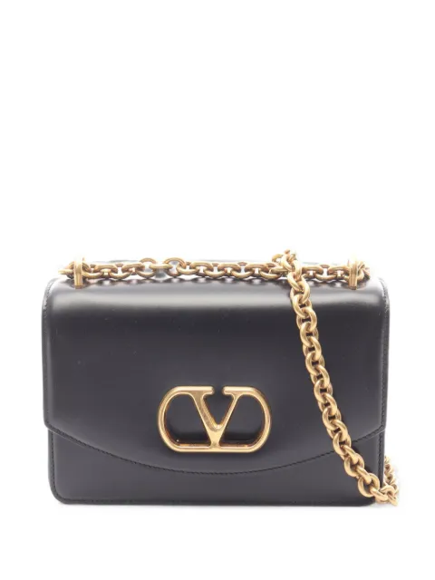 Valentino Garavani Pre-Owned 2020s VLogo chain shoulder bag Black 1101917