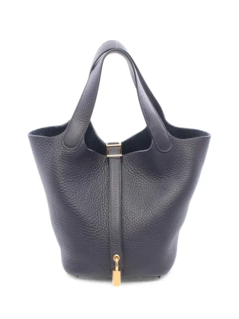 Hermès Pre-Owned PM Picotin Lock Caban tote bag Blue 1103612G