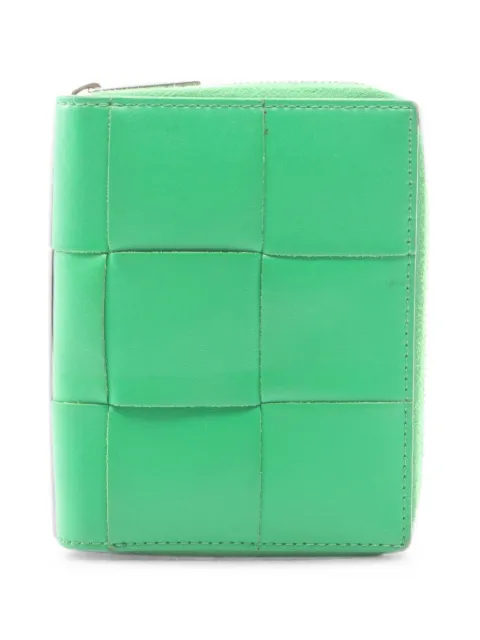 Bottega Veneta Pre-Owned 2000s Maxi Intrecciato wallet Green 1103156