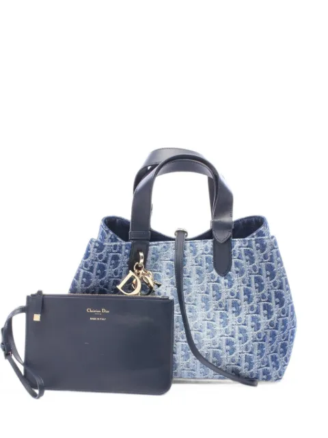 Christian Dior Pre-Owned 2010s medium Oblique tote bag Blue 1102969