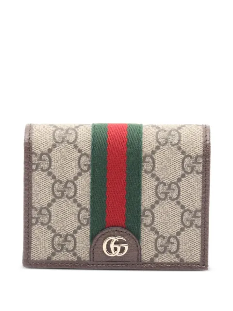 Gucci Pre-Owned Ophidia GG Supreme bi-fold wallet Neutrals 1101745