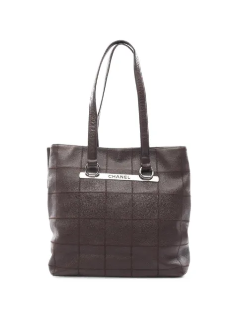 CHANEL Pre-Owned 2004-2005 Chocolate Bar tote bag Brown 11031979518996