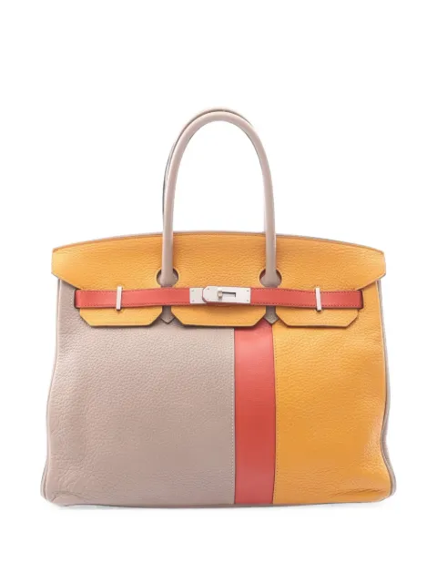 Hermès Pre-Owned 2012 35 Birkin handbag Neutrals 1101803PINSQUARE