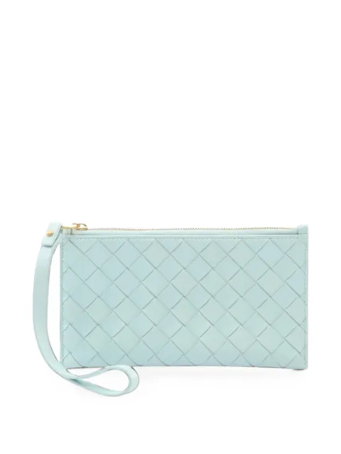 Bottega Veneta Pre-Owned 2010s Intrecciato wristlet mini bag Blue 1096895