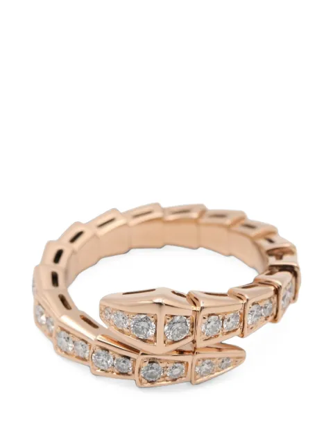 Bvlgari Pre-Owned 2010s Serpenti Viper diamond ring Pink 1100863SWN6NKK