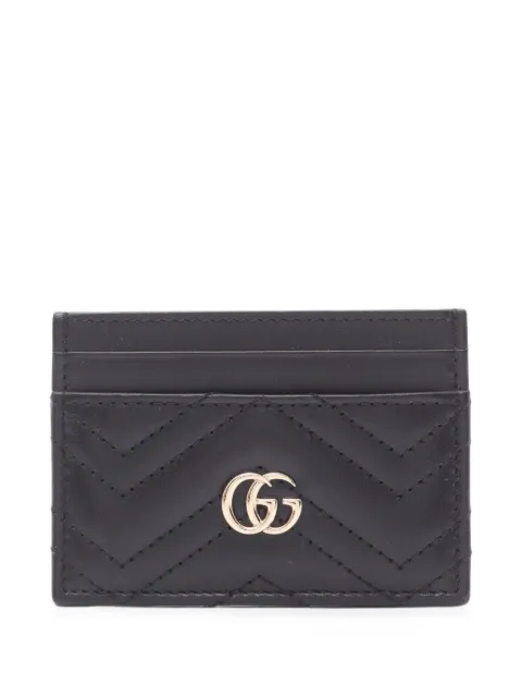 Gucci Pre-Owned GG Marmont quilted card holder Black 1101748