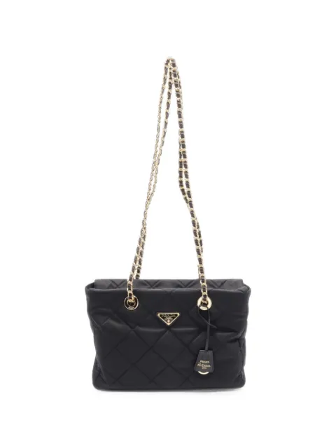 Prada Pre-Owned Re-Edition 1995 Re-Nylon Tessuto Impuntu tote bag Black 1102241
